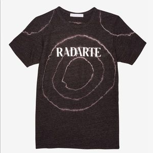 RARE RODARTE tee “radarte” silverfoil tiedye